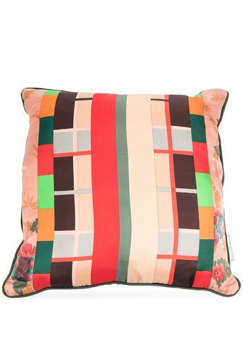 Pierre-Louis Mascia mix-print square cushion - Toni neutri