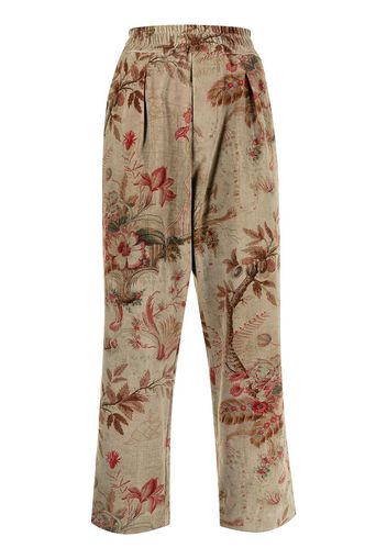 Pierre-Louis Mascia Pantaloni dritti a fiori - Multicolore