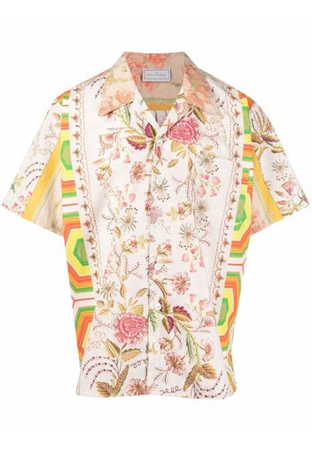 Pierre-Louis Mascia Diomede floral-print shirt - Toni neutri