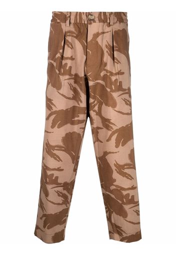 Pierre-Louis Mascia Dylan printed trousers - Marrone