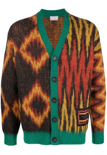 PIERRE-LOUIS MASCIA zig-zag tricot cardigan - Verde