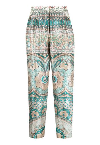 Pierre-Louis Mascia patterned silk trousers - Toni neutri