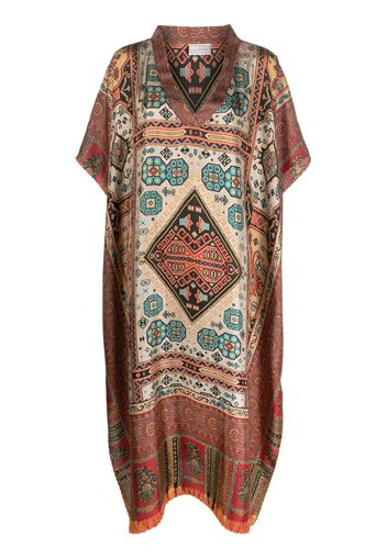 Pierre-Louis Mascia mix-print shift dress - Toni neutri