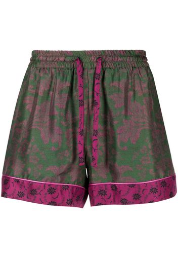 Pierre-Louis Mascia printed elasticated silk shorts - Multicolore