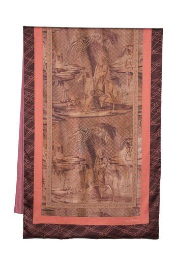 Pierre-Louis Mascia Adakans graphic-print scarf - Rosa