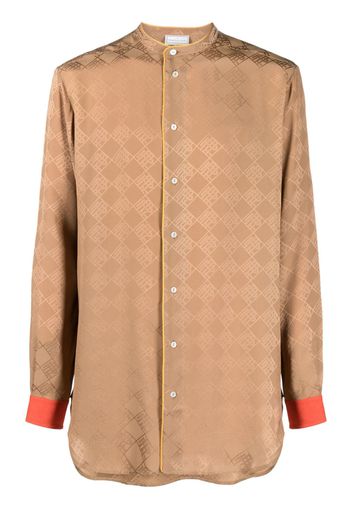 Pierre-Louis Mascia monogram silk shirt - Toni neutri