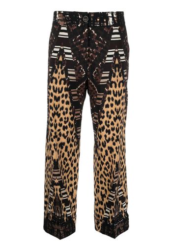 Pierre-Louis Mascia Dylan cropped trousers - Marrone