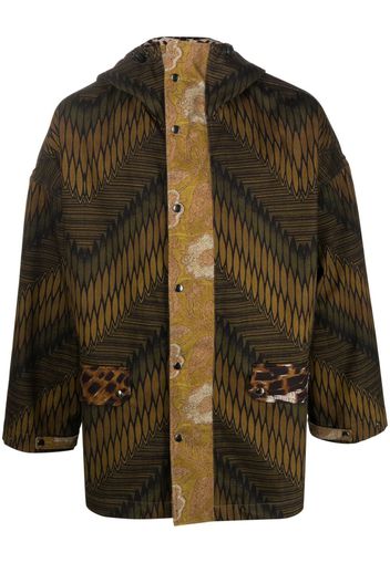 Pierre-Louis Mascia graphic-print hooded jacket - Verde