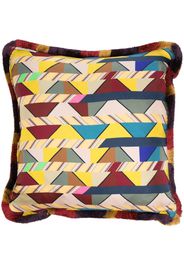 Pierre-Louis Mascia Aloe patterned-jacquard cushion - Marrone