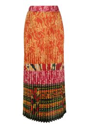 Pierre-Louis Mascia high.waisted pleated midi skirt - Multicolore