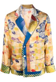 Pierre-Louis Mascia floral print silk jacket - Giallo