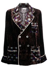 Pierre-Louis Mascia Kanpur velvet-effect jacket - Nero