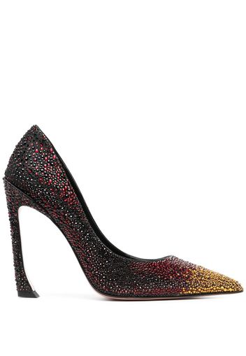 Pīferi Avangarda 100mm crystal pumps - Nero