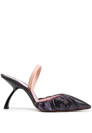 Piferi gathered leather pumps - Viola