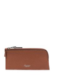 Pineider logo-print cardholder - Marrone