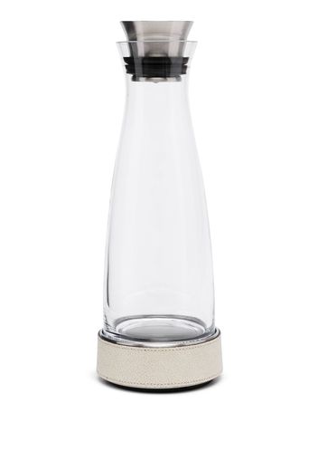 Pinetti leather-trim water bottle - Bianco