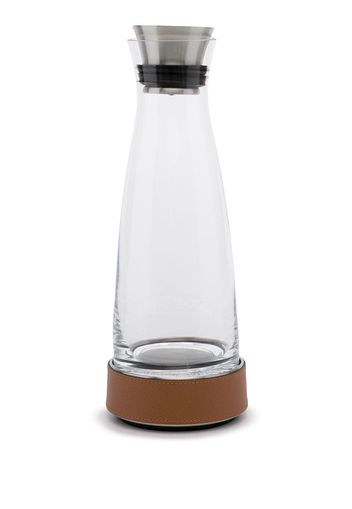 Pinetti leather-trim water bottle - Marrone