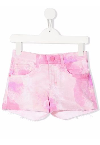 Pinko Kids tie dye effect shorts - Rosa