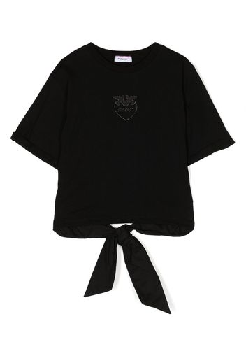 Pinko Kids T-shirt con ricamo - Nero