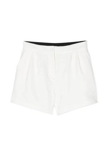 Pinko Kids logo-print shorts - Bianco