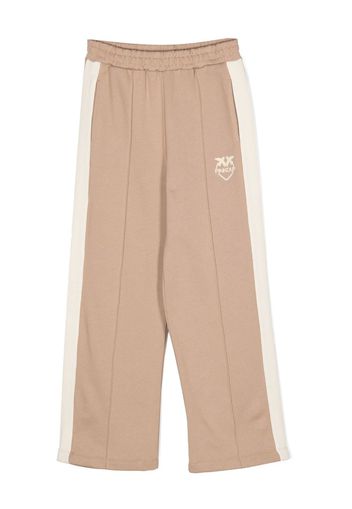 Pinko Kids Pantaloni dritti con stampa - Marrone