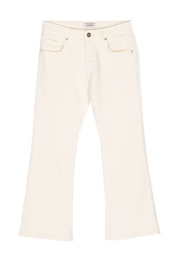 Pinko Kids five-pocket straight trousers - Toni neutri