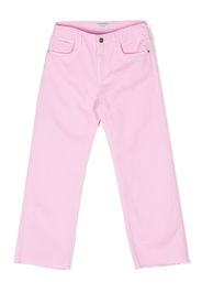 Pinko Kids raw-cut straight jeans - Rosa