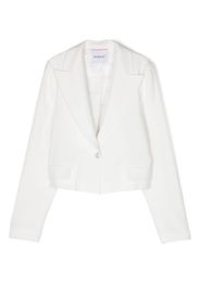 Pinko Kids single-breasted cropped blazer - Bianco