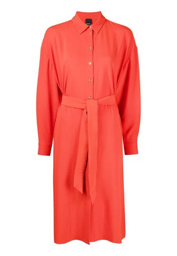 belted shirt dress