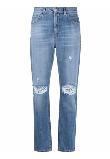 Pinko Jeans slim con effetto vissuto - Blu