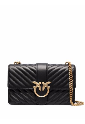 Pinko quilted leather satchel bag - Nero