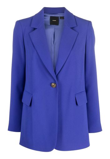 PINKO Love Birds-button single-breasted blazer - Blu