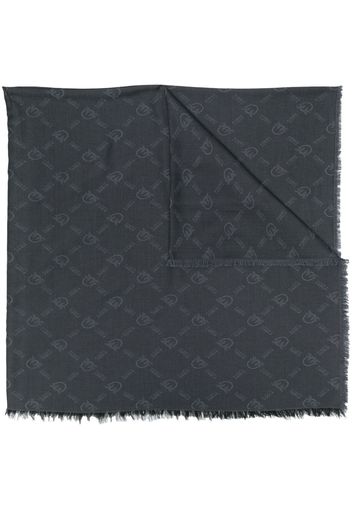 PINKO large monogram scarf - Nero