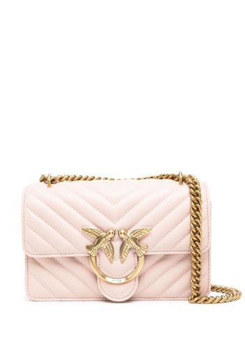 PINKO matelassé-effect crossbody bag - Rosa