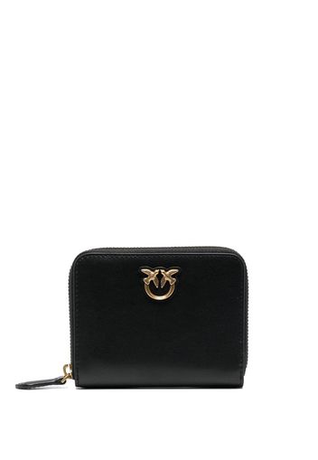 PINKO logo-plaque leather wallet - Nero