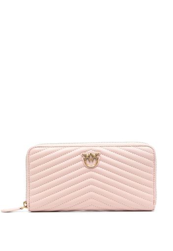 PINKO Love Birds chevron-quilted purse - Rosa