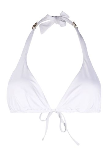 PINKO Love Birds triangle bikini top - Bianco