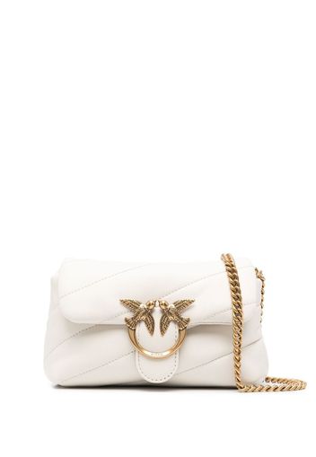 PINKO Love Baby Puff leather crossbody bag - Bianco