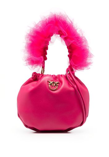 PINKO Pouch faux-fur handle tote bag - Rosa