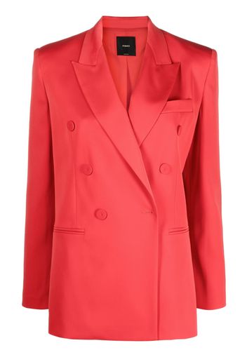 PINKO Envers satin blazer - Rosso