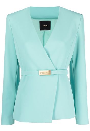 PINKO wraparound belted blazer - Verde