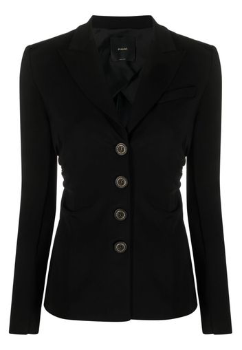 PINKO embossed-button single-breasted blazer - Nero