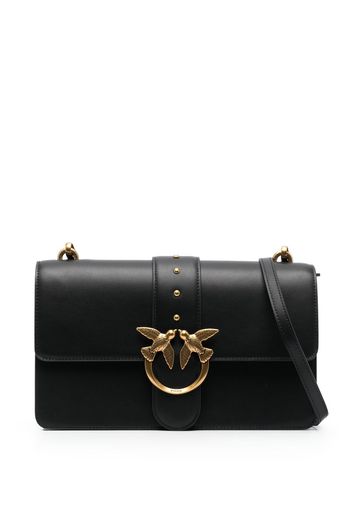 PINKO Love One leather crossbody bag - Nero