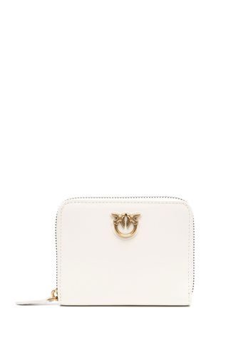 PINKO Love Birds leather wallet - Bianco