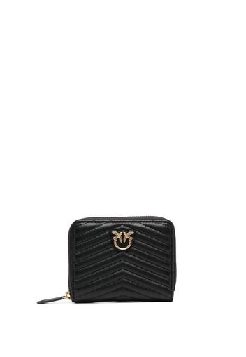 PINKO quilted leather wallet - Nero