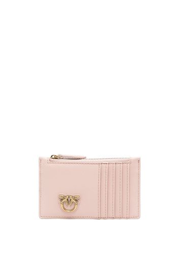 PINKO logo-detail leather purse - Rosa