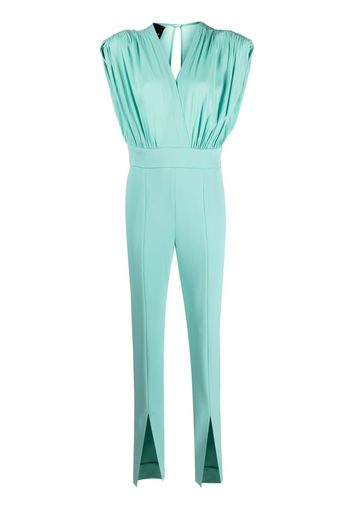 PINKO sleeveless v-neck jumpsuit - Verde