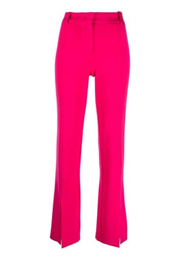 PINKO front-split slim-fit trousers - Rosa