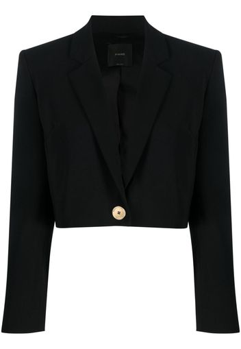 PINKO cropped single-breasted blazer - Nero