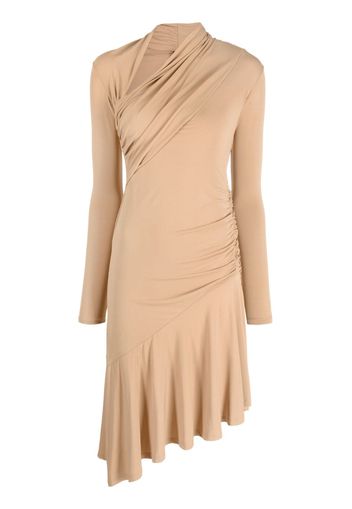 PINKO asymmetric-design minidress - Toni neutri